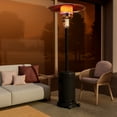thumbnail image 6 of Pamapic 48,000 BTU Outdoor Propane Heater, Freestanding Patio Heaters with Wheels & Cover for Outdoor Backyard Garden Use, Black, 6 of 7