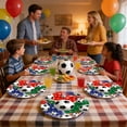 thumbnail image 4 of A Paper Soccer Themed Party Plates And Paper Plates With Soccer Patterns And Festive Party Decorative Plates 7 Inches, 4 of 7