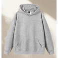 thumbnail image 6 of Hooded Fleece Pullover Soft Drawstring Sweatshirt for Men, Winter Warm Loungewear with Pockets, 6 of 6
