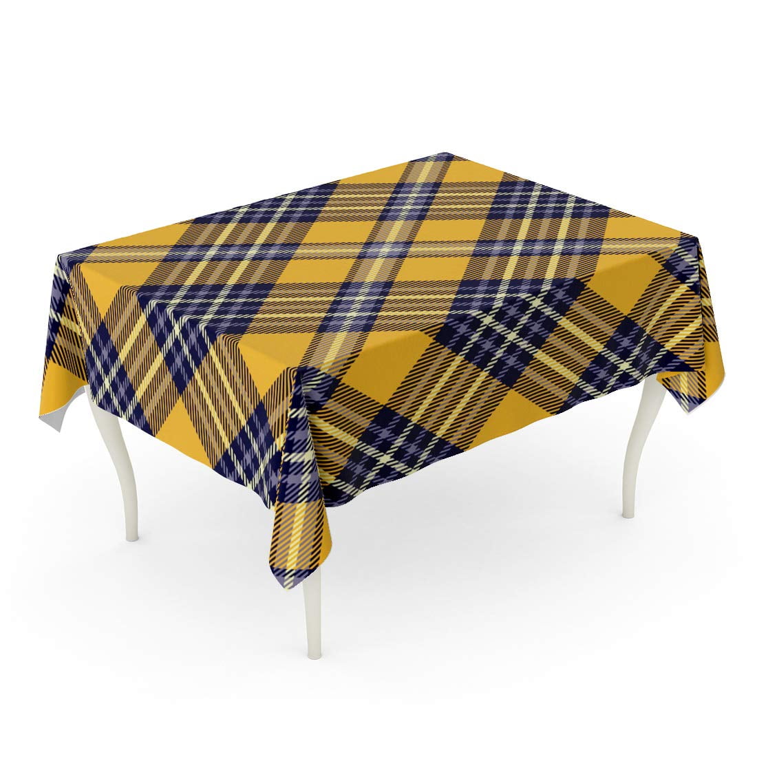 Jsdart Purple Diagonal Tartan Plaid Printing Pattern Checkered Violet Pale Yellow Dark Blue St Tablecloth Table Desk Cover Home Party Decor 52x70 Inch Walmart Canada