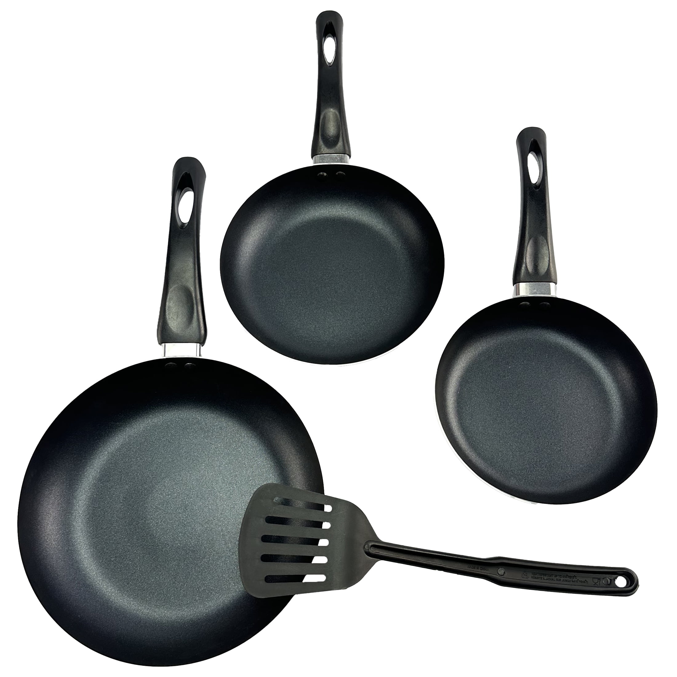 Cocina Criolla 7", 8" and 9.5" Frying Pans Set with Gadget