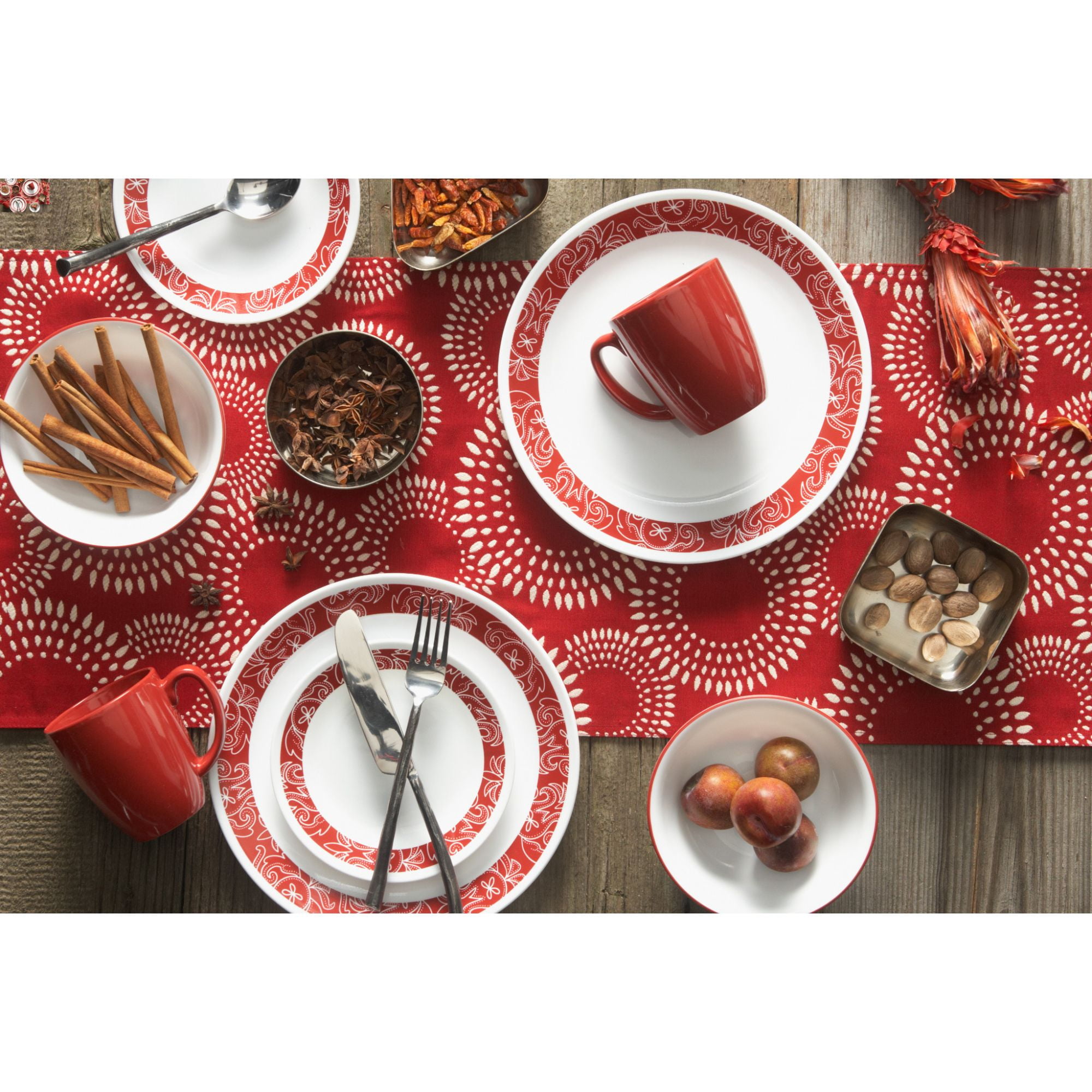 Corelle Livingware 16 Piece Dinnerware Set Bandhani