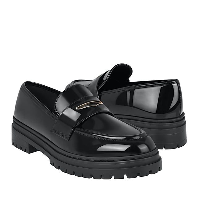 MOCASINES DAMA STYLO 30301 CHAROL NEGRO