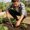 Green #D, variant on Stainless Steel Aired Hand Trowel with Ergonomic Handle for Planting, Weeding, Digging, and Earth Cultivation in Outdoor Vegetable and Floral Gardens