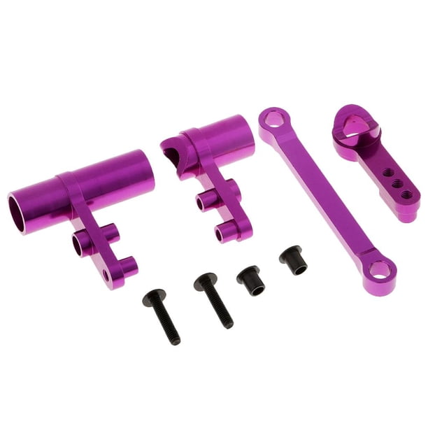 de varillas protectoras de servo de dirección Accesorios de aleación de aluminio - Púrpura Yotijar Dirección Servo Saver Complete