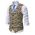 thumbnail image 2 of Chaleco para hombre Chaleco con estampado de flores de Paisley Chaleco de boda para fiesta de boda Pompotops  oipoqjl30302, 2 of 3