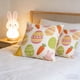 thumbnail image 3 of Funda de almohada de peluche con diseño de huevo de Pascua y zanahoria | Funda de cojín corta de piel sintética para sofá y cama | Funda de almohada decorativa para primavera y fiestas, 3 of 7