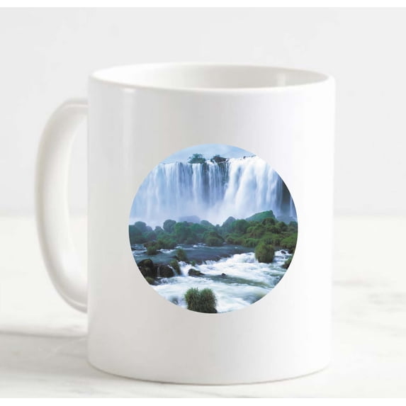Coffee Mug Whitewater Waterfall Pub White Coffee Mug Funny Gifts Cup
