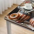 thumbnail image 4 of nygtbtfer Round Fitted Tablecloth Elastic Edged Table Cover, Star and Stripe Flower Wipeable Table Cloths for Kitchen Dining Party Tables,Retro Farm Vase Wooden Plank, 4 of 7