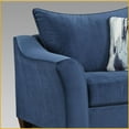 thumbnail image 4 of Casual Chic 3-Seat Pillowback Sofa with Rolled Arms | Navy Blue | Polyester | Easy Assembly, 4 of 6
