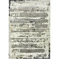 thumbnail image 1 of Ahgly Company Machine Washable Indoor Rectangle Industrial Modern White Gold Area Rugs, 2' x 4', 1 of 7