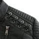thumbnail image 5 of Chaqueta de motociclista de piel sintética de moda para mujer, abrigo ajustado con cuello alto y cremallera para otoño e invierno, ideal para uso diario, trabajo, fiestas y ropa de calle., 5 of 5
