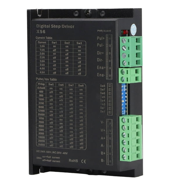 2 Phase Stepper Motor Driver Digital Step Driver CNC Controller DC24‑50V AC20‑40V 1.0‑4.5A