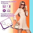 thumbnail image 6 of USB UV LED Nail Lamp – 16W Mini Nail Lamp Dryer for Gel Nails, 8 UV/LED Beads, Flexible Gooseneck Cord, 60s Curing Time, Portable Gel Nail Polish UV LED Nail Light for Travel and Home Pink, 6 of 7