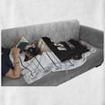 thumbnail image 6 of Cat Soft Flannel Fleece Throw Blanket, Bad Gang Cat in Jail Kitty Under Arrest Criminal Prisoner Hangover Work, Cozy Plush for Indoor and Outdoor Use, 60" x 80", Brown Black White, by Ambesonne, 6 of 6