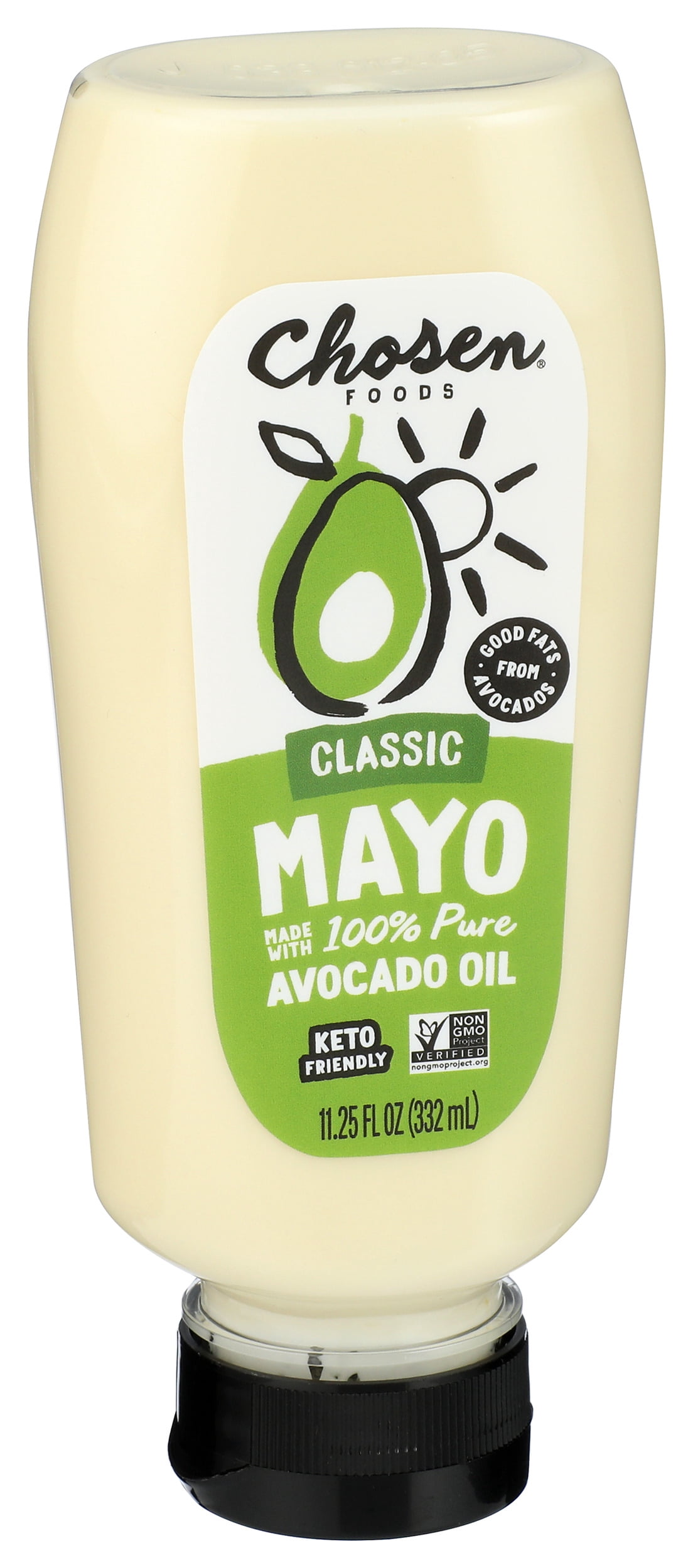 (Pack of 6) Chosen Foods Squeeze Classic Mayo, 11.25 fl oz