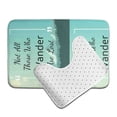 thumbnail image 6 of Honeii Not All Those Who Wander Are Lost1 Pattern Bathroom Anti-Skid Pad Bathroom Mat Vintage Seamless Pattern Not-Slip Toilet Rug Set, 6 of 6