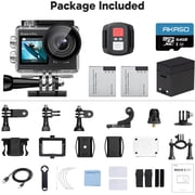 AKASO Brave 4 Pro 4K30FPS Action Camera, 131ft Underwater Camcorder Waterproof Camera with Touch Screen Advanced Eis Remote Control 5X Zoom Support External Mic