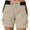 Khaki, variant on RYRJJ Women's Cargo Shorts Multi Pockets Casual Summer High Waisted Casual Shorts for Women Trendy Summer Outdoor Hiking Shorts(Beige,S)