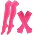 thumbnail image 3 of Extra Long Thermal Knit Over The Knee Socks For Winter Warmth Extreme Cold Weather Stretchable Soft Cozy Comfort Indoor Outdoor Activities, 3 of 3