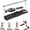 Black, variant on Multi-Purpose Foldable Pilates Reformer Equipment, Yoga Board Set with Resistance Bands. Can be used for abdominal, biceps, triceps and full body core strength training. Ideal Gift for Women