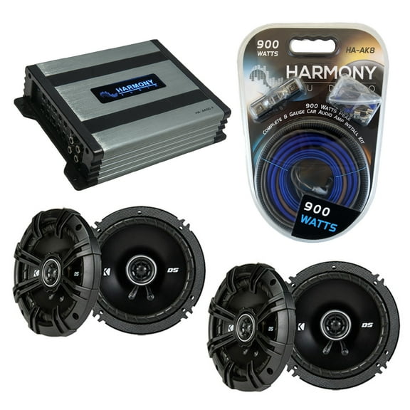 Fits Mitsubishi Montero 97-05 Speaker Replacement Kicker (2) DSC65 HA-A400.4 Amp