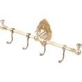 thumbnail image 4 of Bathroom Towel Hooks Rack Brushed Brass Wall Mount Single Layer Punch Bath Towel Bar for Balcony Kitchen, 4 of 7