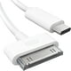 thumbnail image 1 of Cable adaptador de 30 pines a USB C para iPhone, iPad, iPod de 1 m, blanco, 1 of 6