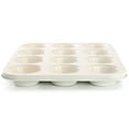thumbnail image 2 of Martha Stewart Everyday Color Bake 12 Cup Nonstick Steel Muffin Pan in Linen, 2 of 6