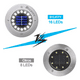thumbnail image 2 of lampara solar exterior led de suelo para exteriores a prueba de agua Xtellar azul, 2 of 4
