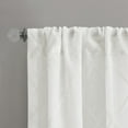 thumbnail image 4 of Madison Park Irina Embroidered 50 x 84 Adult Indoor Diamond Sheer Window Curtain Panel White, 4 of 5