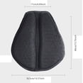 thumbnail image 7 of Gel Motorcycle Seat Cushion, 3D Honeycomb TPE, Shock Absorbing, Non-Slip Breathable, for Long Rides, 7 of 7