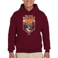 thumbnail image 3 of Pacific Northwest Ice Mountains Hoodie Men's -SelectDesign, 3 of 4