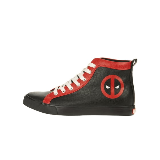 Marvel Deadpool Men�s High Top Sneaker Marvel Deadpool Men�s High Top Sneaker