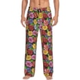 thumbnail image 1 of Balery Daisies Flowers Pantalones de pijama para hombre, pijama ultraligero, pantalón de descanso-XX-Large, 1 of 6