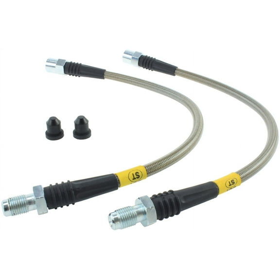 StopTech 950.34503 Stainless Steel Braided Brake Hose Kit; Rear; Fits select: 1997-2000 BMW 528, 2001-2003 BMW 530