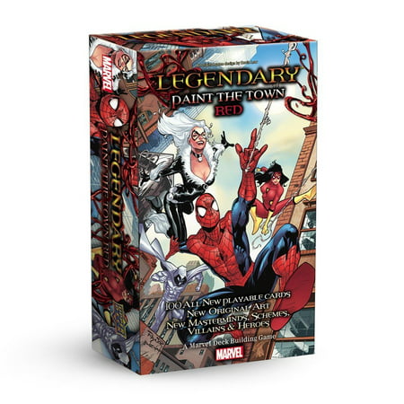 Legendary: A Marvel Deck Building Game - Paint The Town Red Expansion, 5 new Heroes! 2 new Villain groups! 2 new Masterminds! 4 new Schemes! By Upper