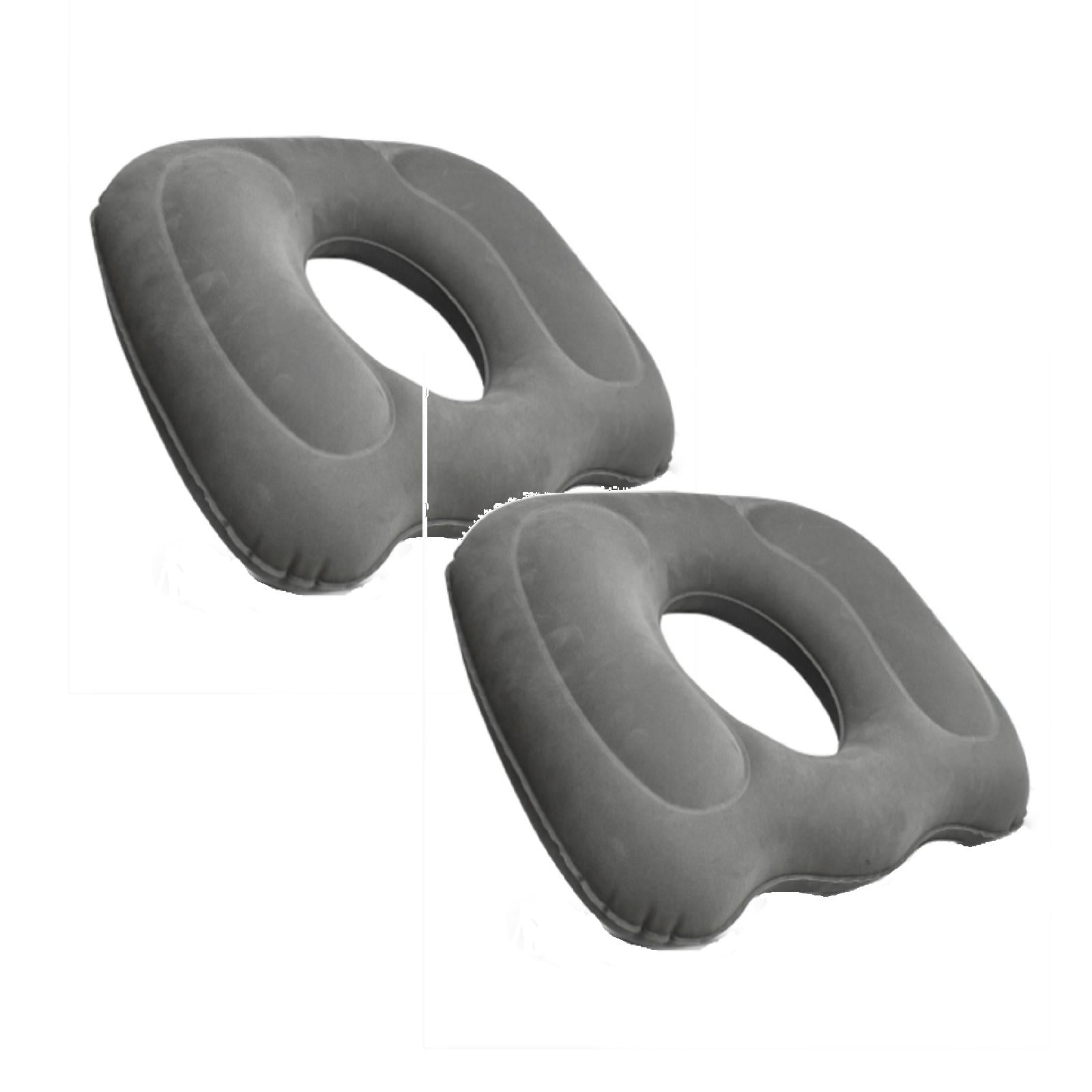 XYKA Donut Seat Cushion Large Tailbone Pillow for Car, Truck, Chair, Wheelchair for Coccyx, Hemorrhoid, Sciatica Adjustable Air Volume, Lightweight & Portable 17.32x14.96x3.54in