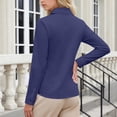 thumbnail image 6 of FAIWAD Long Sleeve Shirts for Women Slim Stretch Dressy Shirts Button Down Collared Work Blouses, 6 of 7