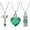 Green, variant on 3 Pack Birthstone Cross & Heart & Cylinder Urn Necklaces for Ashes Cremation Crucifix Keepsake Memorial Pendant Necklace Cremation Jewelry Urn Necklaces for Ashes