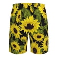 thumbnail image 6 of Naloa Sunflowers In Vintage Men's Beach Shorts, Surfing shorts, Swim trunks, Quick Dry Swim Trunks for Surfing Beach Fun - X-Large, 6 of 9