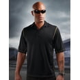 thumbnail image 1 of Tri-Mountain Racewear Intercooler K006 Micro mesh polo Shirt, 3X-Large, Black/Gold, 1 of 2