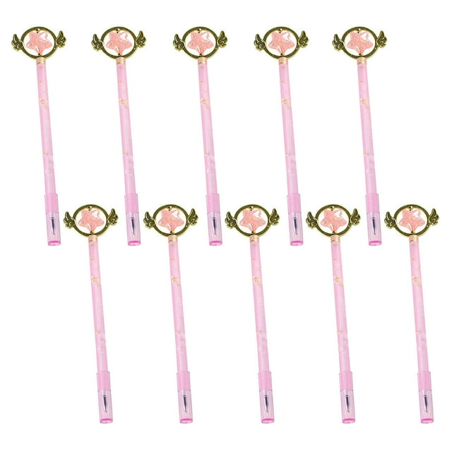 CSChome Stationery Pens Ergonomic Ballpoint Pens 10pcs Smooth Writing Ultra Light Comfortable Grip Leakproof Design