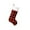 A, variant on Christmas Stockings, Holiday Decorations, Red and Black Checkered Christmas Socks Hanging Decorations with Velvet Ball and Rope Embellishment, Delicate Winter Design and Festive Ambience