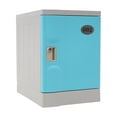 thumbnail image 2 of Lockable Storage Cabinet W/Keys, 2-Tier Safe Footlocker Nightstand Toy Model Storage Cabinet Storage Box Bedside Cabinet Table Blue, 2 of 16