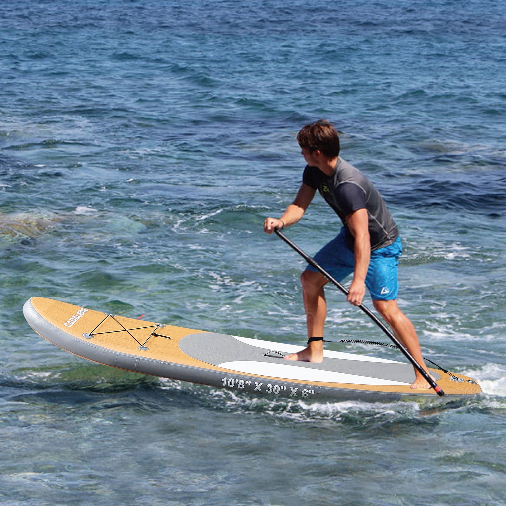 CADALENE 10'8'' Extra Wide Inflatable Stand up Paddle Board for Adults & Youth of All Skill Levels, with Premium SUP Accessories