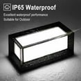 thumbnail image 3 of Aplique de pared para exteriores de 6000 K, aplique de aluminio de 18 W, lámpara LED para exteriores, luces de pared para exteriores, impermeable IP65, iluminación de antracita, luz, 3 of 5