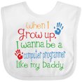 thumbnail image 3 of Inktastic Computer Programmer Like Daddy Boys or Girls Baby Bib, 3 of 4