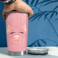 thumbnail image 5 of Pig Tumbler Glitter 20oz Tumblers with Lid Gift for Women Girl Daughter Sister Animal Lovers Christmas Birthday, 5 of 7