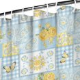 thumbnail image 3 of Pioneer Flower Floral Print Pattern Shower Curtain 72"x72", Bathroom Decorative Shower Curtain Set with 12 Hooks, Waterproof Washable, 3 of 6